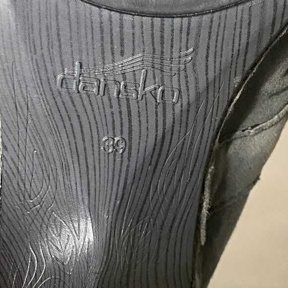 Dansko Womens Gray Nadine Suede Round Toe Slip On Studded Clog Heel Size US 9 - Picture 8 of 10